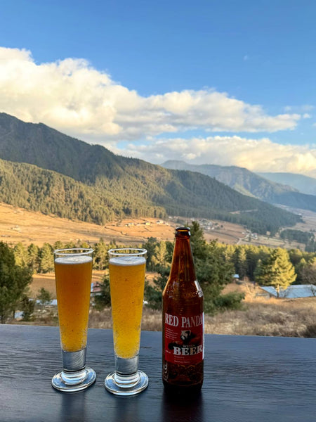 Red Panda Weiss Beer bottle — Bumthang Brewery, Bhutan